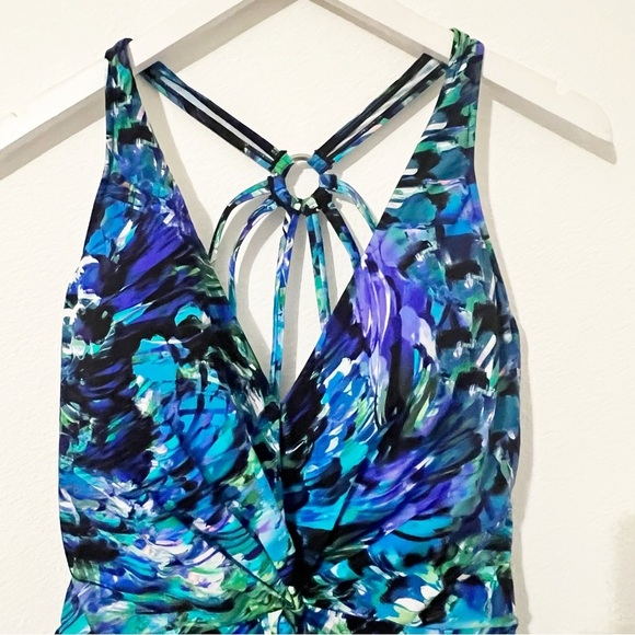 NEW Magicsuit Drew One Piece in Chanticleer Blue Green Size US 14 - Picture 7 of 8